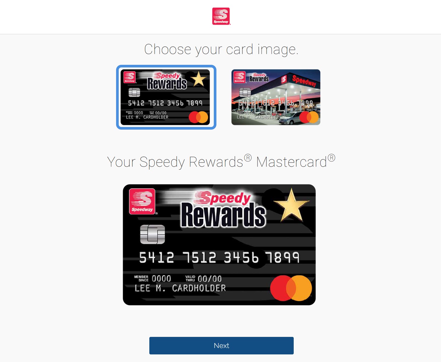 Speedway credit card apply